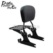 Barra de encosto removível para motocicleta, encosto preto, rack de bagagem para harley softail fxst fxstb fxstc 2014-superior 2024 - compre barato