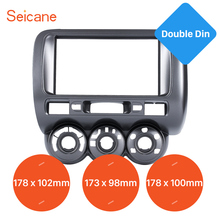 Seicane 173*98mm Double Din Car Radio Frame for 2002-2008 Honda Jazz Manual AC LHD Fabulous Fascia Cover Trim DVD panel 2024 - buy cheap