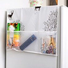 PEVA пылезащитный чехол для холодильника с карманом для хранения сумка для стиральной машины Органайзер сумки висячая сумка кухонные принадлежности 2024 - купить недорого