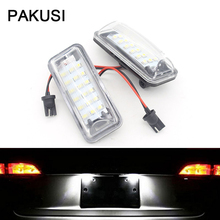 PAKUSI Car LED License Plate Light 12V White SMD LED Lamp For Toyota Scion FR-S FT-86 GT-86 For Subaru XV Impreza Legacy BRZ WRX 2024 - buy cheap