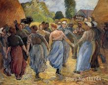 Copy paintings of famous artist The Roundelay Camille Pissarro artwork High Quality Handmade 2024 - buy cheap