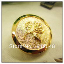 DIA 25MM, 10pcs/lot,alloy metal buttons in gold color,Flowers buttons, garment accessories,JX016 2024 - buy cheap