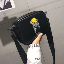 2019 New Women Fashion Girls Casual Cartoon Pattern Satchels Crossbody Bag Portable Messenger Small Square Handbag 2024 - buy cheap