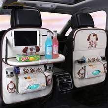 Funda organizadora para asiento trasero de coche, estante plegable para comedor, bolsa de almacenamiento de asiento de coche, multifunción, caja de almacenamiento 2024 - compra barato