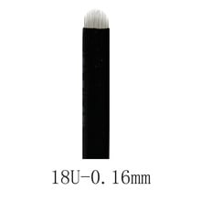 500pcs NANO Black 0.16mm 12U 14U 16U 18U Microblading Needles for Permanent Makeup Supplies Manual Eyebrow Blades 2024 - buy cheap