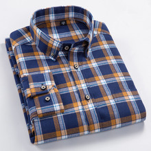 Camisa xadrez masculina, plus size, 8xl, 7xl, 6xl, 5xl, 4xl, algodão 100%, coreana, slim fit, marca confortável, blusa, roupas de trabalho 2024 - compre barato