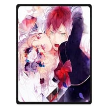 Diabolik Lovers Coral Fleece Sofa Throw Blanket Winter Bed Sheet Bedspread Customized Kids Manta Drop Ship Home Textile 2024 - buy cheap