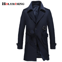 Holyrising Vintage Men Trench Coat Turn Collar Streetwear Single Button Slim Male Chaqueta Larga Hombre Size M -4XL 18762-5 2024 - buy cheap