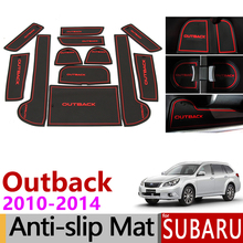 Anti-Slip Gate Slot Mat Rubber Coaster for Subaru Outback 2010 2011 2012 2013 2014 Non-silp Mats Accessories Sticker Car Styling 2024 - buy cheap