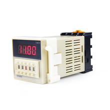 DH48S-1Z Digital LED Programmable Timer Time Relay Switch DH48S 0.01S-99H99M DIN RAIL AC110V 220V 380V Base 2024 - buy cheap