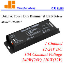 Free Shipping DALI driver, Dimmable DALI controller, DALI LED dimmer, Constant Voltage 1channel/12V-24V/10A/240W  pn:DL8001 2024 - buy cheap