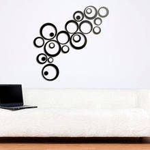 Fashion Home Decor Circles Mirror Style Removable Decal Vinyl Art Wall Sticker DIY 2024 - buy cheap