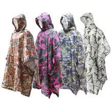 Mult-functional Polyester Camouflage Raincoat Adult Men Women Impermeable Cloak Rain Coat Jacket Outdoor Camping Fishing Poncho 2024 - buy cheap
