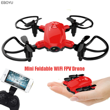 EBOYU D10WH 2.4Ghz Foldable WIFI FPV Drone w/ 720P/ 480P HD Camera Altitude Hold Mini RC Quadcopter Pocket Selfie Drone RTF 2024 - buy cheap