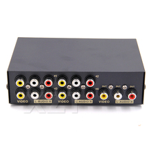 Adaptador de interruptor Selector de Audio y vídeo para STB DVD VCD VCR HDTV, 8 puertos compuesto RCA AV Swithcer, de buena calidad 2024 - compra barato