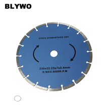 230mm Dry Cutting Continuous Rim Diamond Saw Blade with 22mm Arbor for Fiber Cement Siding 2024 - buy cheap