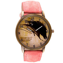watch women Wrist Retro Quartz Clock Wolf WristWatch Cowboy Leather Band Analog Watches zegarek damski A2 2024 - buy cheap