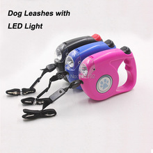 4.5m 40Kg High Quality Retractable Dog Leashes/Lead With LED Light For Dogs And Pets Extending Puppy Walking Nylon Leads 2024 - buy cheap