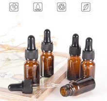 50pcs 10ml with degree mark Amber Glass Dropper Bottle Refillable Tea Tree Oil Essential Aromatherapy Perfume Container Li 2024 - buy cheap