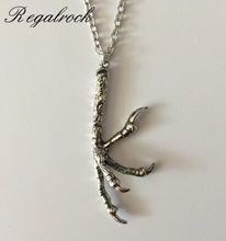 Regalrock Gothic Raven Claw Talon Necklace Animal Crow Oddities Eagle Hawk Bird Fashion Wiccan Hot Charm Punk Jewelry 2024 - buy cheap