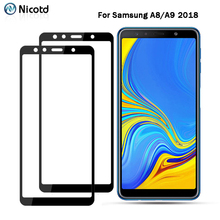 2 шт. закаленное стекло для Samsung A9 A7 A6 A8 2018 Защитная пленка для экрана для Samsung Galaxy J4 J6 Plus A5 A7 A3 2016 стеклянная пленка 2024 - купить недорого