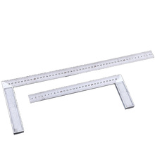 Urijk 90 Degree Try And  Square Ruler Aluminum Handle Measuring Angle Carpenters Square Ruler with Stainless Steel Scale 500mm 2024 - buy cheap