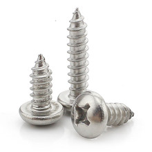 100PCS-M1.2*3/4/5/6/7  GB845 304 Stainless Steel Large Flat Head Tapping Screws 2024 - buy cheap