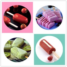SHENHONG-Molde de silicona para helados, múltiples estilos, 4 cavidades, con palos de madera gratis 2024 - compra barato