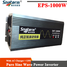 1000W / 1KW DC to AC Pure Sine Wave Power Inverter 12V 24V 48V DC to 220-240V AC with AC Outlets and UPS function LCD display 2024 - buy cheap