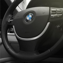 Decoración de lentejuelas para volante de coche, embellecedor de cubierta circular para Interior de BMW serie 5, 7, 5GT, F10, F01, F07 2024 - compra barato
