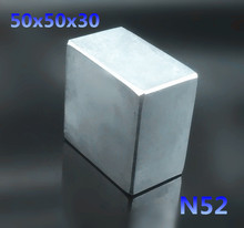 1pcs N52 50x50x30 mm block Strong Rare Earth Neodymium Magnets 50*50*30 mm Permanent super powerful neodymium magnet 2024 - buy cheap