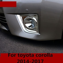 For toyota corolla 2014-2017 ABS electroplating front + rear taillight large shade box trim car styling Interior decoration 2024 - buy cheap