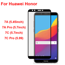 3D Full Coverage Tempered Glass For Huawei Honor 7A Pro AUM-AL29 7A 5.45" For Honor 7C AUM-L41 5.7" 7C Pro Screen Protector Film 2024 - buy cheap
