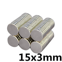 Powerful Super Strong Magnet Round Rare Earth Permanent Neo Neodymium Magnet 10pcs 15 x 3 mm N35 2024 - buy cheap