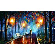 Modern art landscape misty mood palette knife oil painting High quality Hand painted home decor 2024 - buy cheap