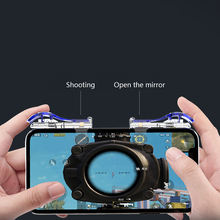 1 Pair Gamepad Ergonomic Portable Gaming Trigger Transparent Shooter Controller Practical Smart Phone Fire Button Aim Key 2024 - buy cheap