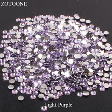Crystal Non HotFix Stones For Clothes Decoration FlatBack Resin Light Purple Rhinestones Strass crystal Applique DIY Nail Art E 2024 - buy cheap