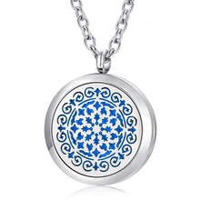 With Chain as Gift! Hot Sale Aromatherapy Locket Pendant 316L Stainless Steel Essential Oil Diffuser Pendant Necklace 2024 - buy cheap