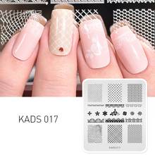 KADS Fashion 017 Flowers & Lace Image Nail Stamping Plates Nail Art Design Template Stamp Manicure Stencil for Nails Tool 2024 - buy cheap