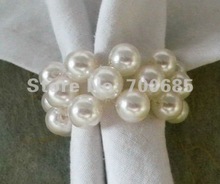 Wholesale Pearl cheap napkin ring,  holder for wedding 2024 - купить недорого