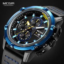 MEGIR Men Quartz Sport Watch Relogio Masculino Chronograph Military Army Watches Clock Men Top Brand Luxury Creative Watch Men 2024 - buy cheap