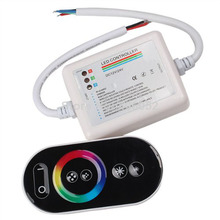 DC12V 24V Wireless RF Touch Panel LED RGB Dimmer Remote Controller For RGB LED Strip 2024 - buy cheap