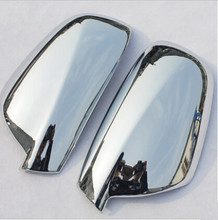 Conjunto de 2 peças de espelhos retrovisores para peugeot 307, cc, sw 407, tampa cromada da tampa, acessórios automotivos 2024 - compre barato