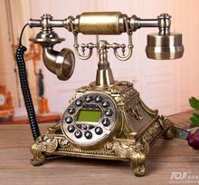 Europe Fashion Grade Office Resin Bronze Antique Telephones Hotels Phone Vintage Telephone Handsfree Blue screen Caller ID 2024 - buy cheap