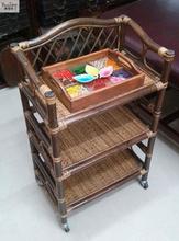 The cane makes up by hand trolley. Household cart. Beauty salon cart. Beauty tool 2024 - buy cheap