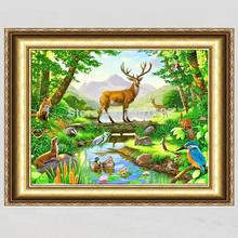 2018 Special Offer Diy Diamond Painting Kits Wildlife Deer Square Full Mosaic Rhinestone Decorative Embroidery Cross Stitch 2024 - buy cheap