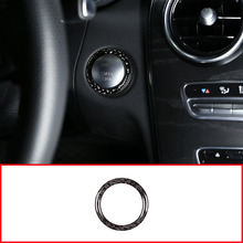 Real Carbon Fiber Car Engine Start Button Ring Stickers For Mercedes Benz C Class W205 GLC X253 2015-2019 Car Accessories 2024 - buy cheap