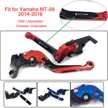 MT-09 MT09 MT 09 Motorcycle CNC Adjustable Foldable Extendable Brakes Clutch Levers For Yamaha MT-09 MT09 MT 09 2014 2015 2016 2024 - buy cheap