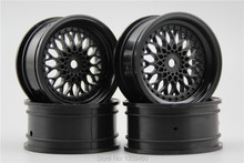 Llanta de rueda de nailon reforzado, accesorio para Touring y Drift 1/10, Y12NK (negro), compensación de 3/6mm, se adapta a 1:10, 15%, 1/10, 4 Uds. 2024 - compra barato