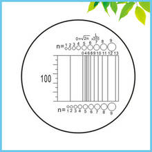 CAT902 C2 Eyepiece Micrometer Area Measuring Microscope Micrometer C2 Type Net-shaped Eyepiece Micrometer 2024 - buy cheap